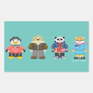 Webkinz Pixel-Wirte Rechteckiger Aufkleber