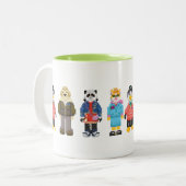 Webkinz Pixel-Wirte Zweifarbige Tasse (Vorderseite Links)