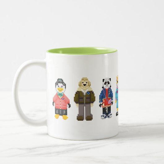 Webkinz Pixel-Wirte Zweifarbige Tasse (Links)