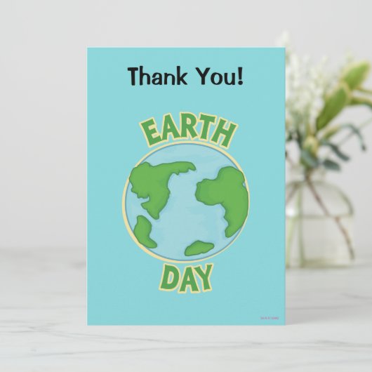 Webkinz Tag der Erde Dankeskarte (Stehend Vorderseite)