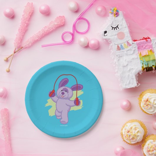 Webkinz | Trauben-Soda-Welpen-überspringendes Seil Pappteller (Party)