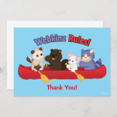 Webkinz | Webkinz Regel-Kanu-Reise Dankeskarte (Vorne/Hinten)