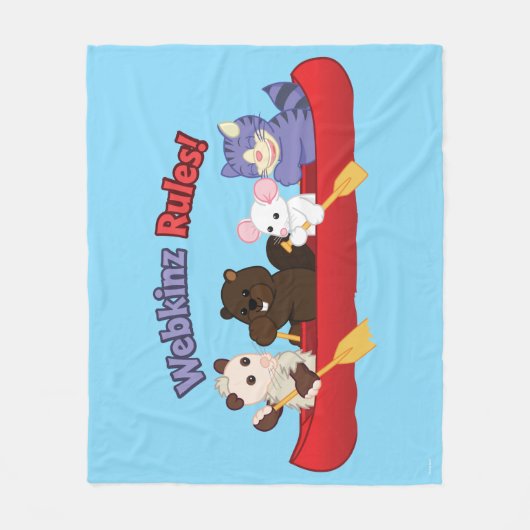 Webkinz | Webkinz Regel-Kanu-Reise Fleecedecke (Vorderseite)