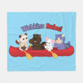 Webkinz | Webkinz Regel-Kanu-Reise Fleecedecke (Vorderseite (Horizontal))