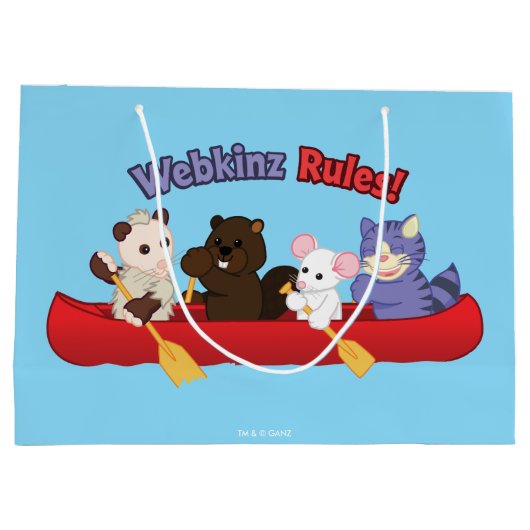 Webkinz | Webkinz Regel-Kanu-Reise Große Geschenktüte (Rückseite)