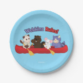 Webkinz | Webkinz Regel-Kanu-Reise Pappteller (Vorderseite)