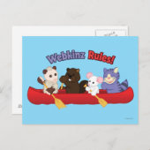 Webkinz | Webkinz Regeln Kanufahrt 2 Postkarte (Vorne/Hinten)
