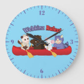 Webkinz | Webkinz Regeln Kanufahrt Große Wanduhr (Vorderseite)