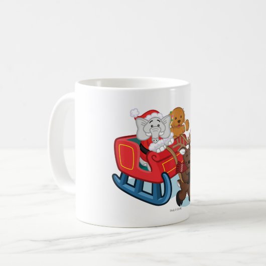 Webkinz Weihnachtsparade Kaffeetasse (Vorderseite Links)