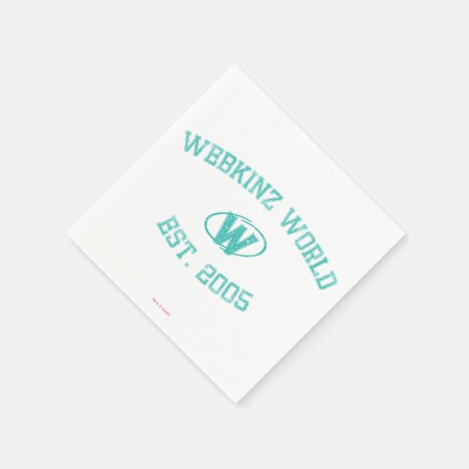 Webkinz World Est. 2005 Serviette (Ecke)