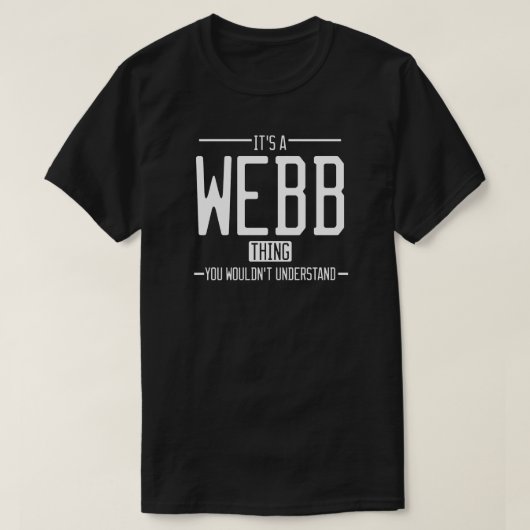 Webkomische Nachname lustige Familie T-Shirt (Design vorne)