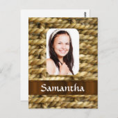 Webkörbe-Fotovorlage Postkarte (Vorne/Hinten)