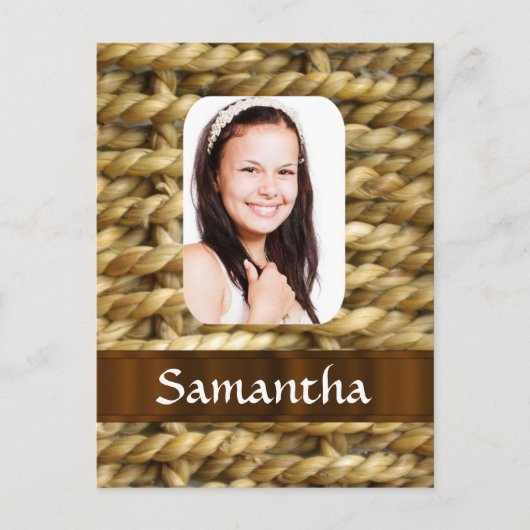 Webkörbe-Fotovorlage Postkarte (Vorderseite)