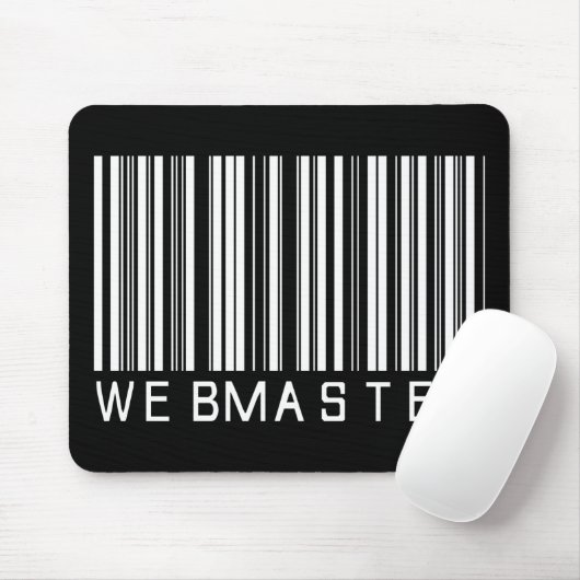 Webmaster-Bar-Code Mousepad (Mit Mouse)