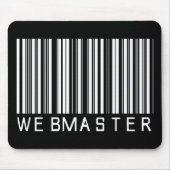 Webmaster-Bar-Code Mousepad (Vorne)