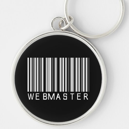 Webmaster-Bar-Code Schlüsselanhänger (Vorne)