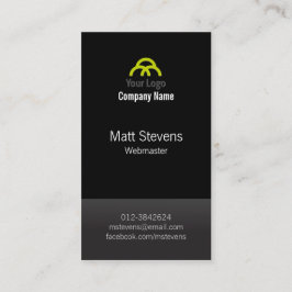 Webmaster Business Card Schwarzer Ton Visitenkarte