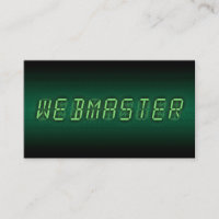Webmaster: digitale Anzeige