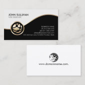 Webmaster Internet Imitate Gold Globe-Netzwerk-Sym Visitenkarte (Vorne/Hinten)