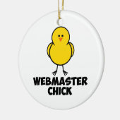 Webmaster-Küken Keramikornament (Links)