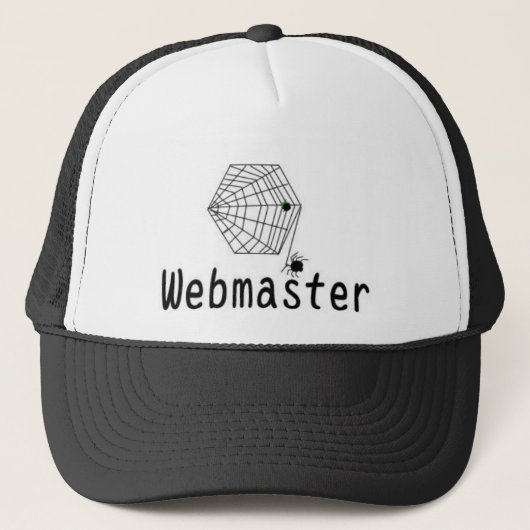 Webmaster. Truckerkappe (Vorderseite)