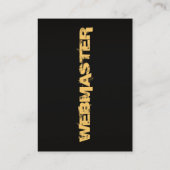 Webmaster-Visitenkarte Visitenkarte (Rückseite)