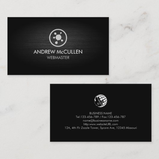 Webmaster Web Design Internet Visitenkarte (Vorne/Hinten)