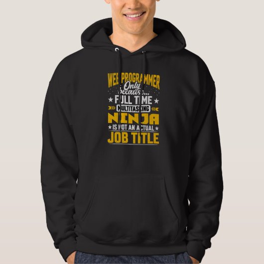 Webprogrammierer-Jobbezeichnung Webentwickler Hoodie (Vorderseite)