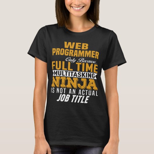 Webprogrammierer T-Shirt (Vorderseite)