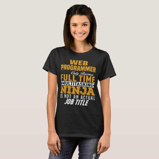 Webprogrammierer T-Shirt (Vorne ganz)