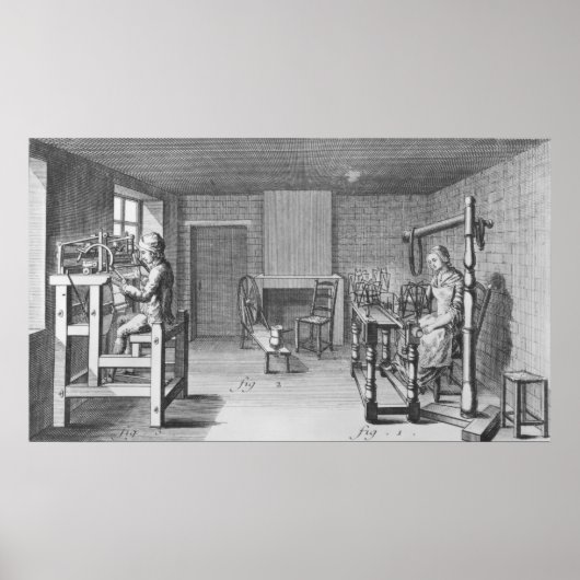 Webraum für Strümpfe Poster (Vorne)