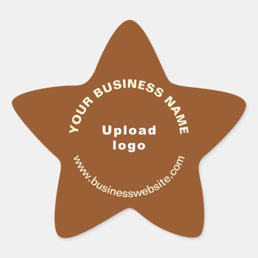 Webseite der Firma Brown Star Shape Sticker (Vorderseite)