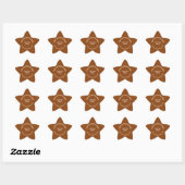 Webseite der Firma Brown Star Shape Sticker (Blatt)