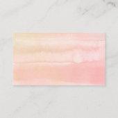 Webseite für Hochzeiten und Peach Foliage Visitenkarte (Rückseite)