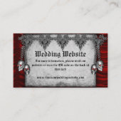 Webseite für Rote Seide und Silberschädel Begleitkarte (Vorderseite)