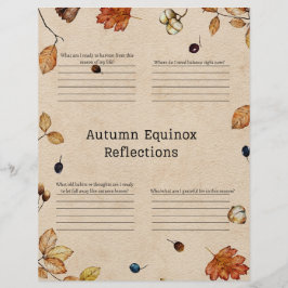 Webseite zur Herbstauswertung des Equinox Briefbogen