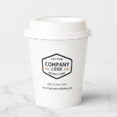 Website-Adresse des Mitarbeiters des Unternehmens Pappbecher (Vorderseite)