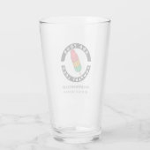 Website-Adresse des Unternehmens hinzufügen Glas (Rückseite)