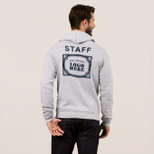 Website-Adresse für das Logo der Unternehmensmarke Hoodie (Schwarz voll)
