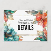 Website-Adresse + QR Hibisken Serenade Paradise Begleitkarte (Vorderseite)