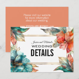 Website-Adresse + QR Hibisken Serenade Paradise Begleitkarte