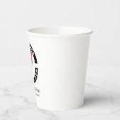 Website-Adresse und Slogan für Ihr Unternehmen hin Pappbecher (Links)