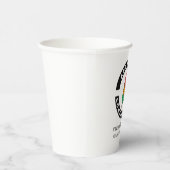 Website-Adresse und Slogan für Ihr Unternehmen hin Pappbecher (Rechts)