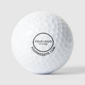 Website and Your logo here  Golfball (Vorderseite)