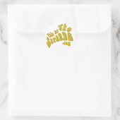Website-Aufkleber! Runder Aufkleber (Tasche)