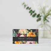 WEBSITE "BLACK YELLOW ORANGE FLORA BUNCH" VISITENKARTE (Stehend Vorderseite)