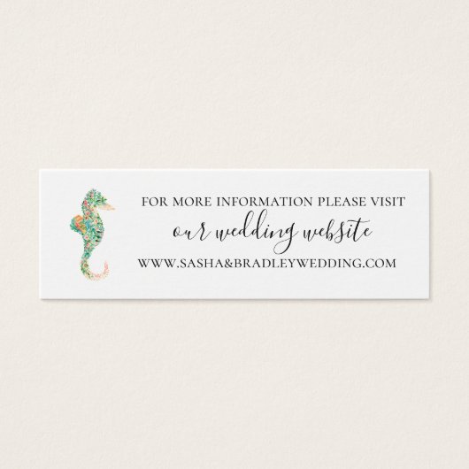 Website Botanische Insel Seepferd Wedding (Vorderseite)