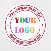 Website-Briefmarke mit benutzerdefinierten Logo-Na Etiketten (Design 2)