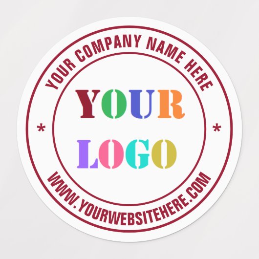 Website-Briefmarke mit benutzerdefinierten Logo-Na Etiketten (Design 2)