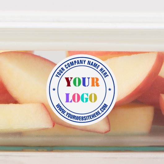 Website-Briefmarke mit benutzerdefinierten Logo-Na Etiketten (Befestigt)